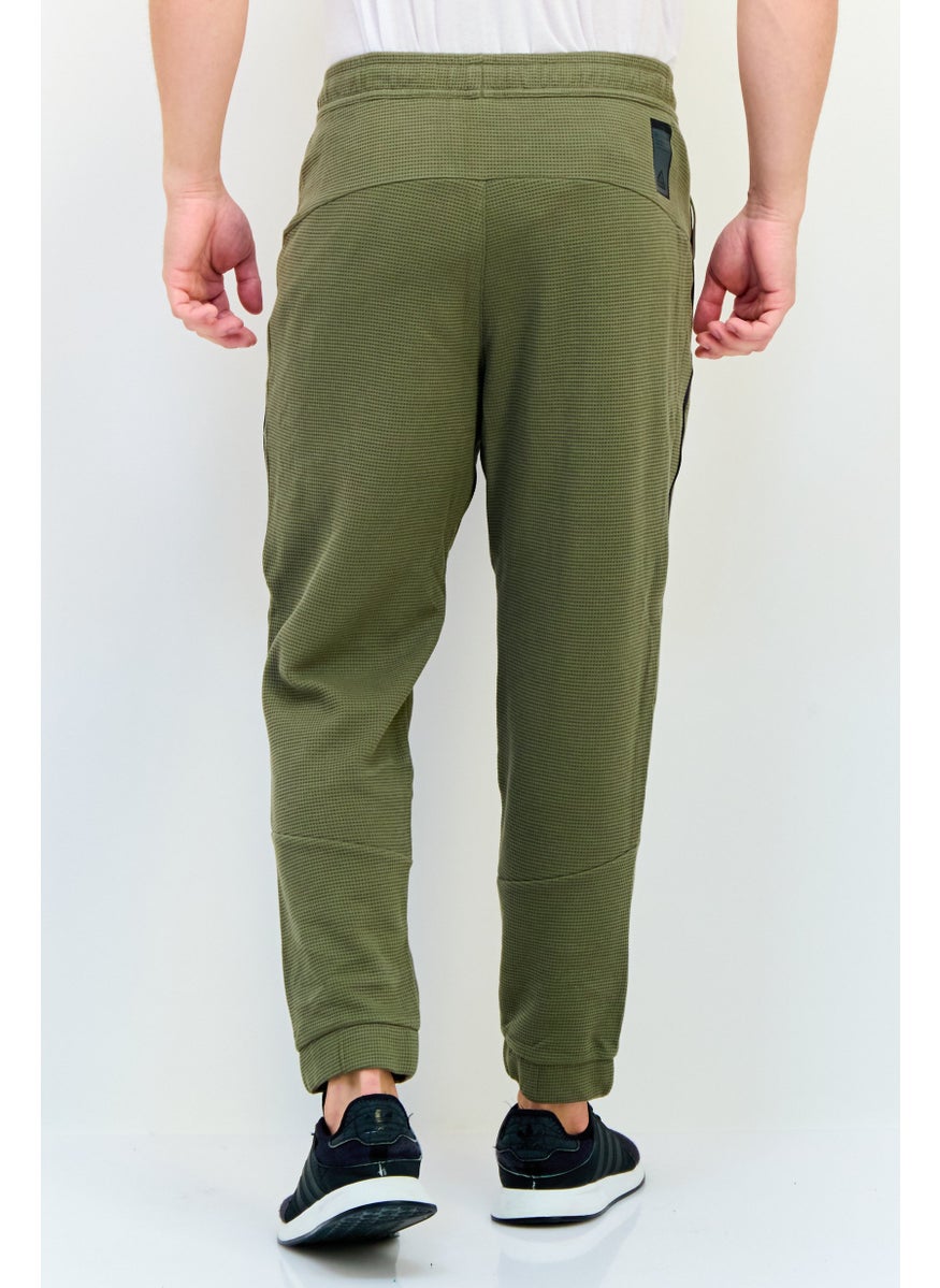 Adidas Men Sportswear Fit Outdoor Sweatpants, Olive  - Image 3