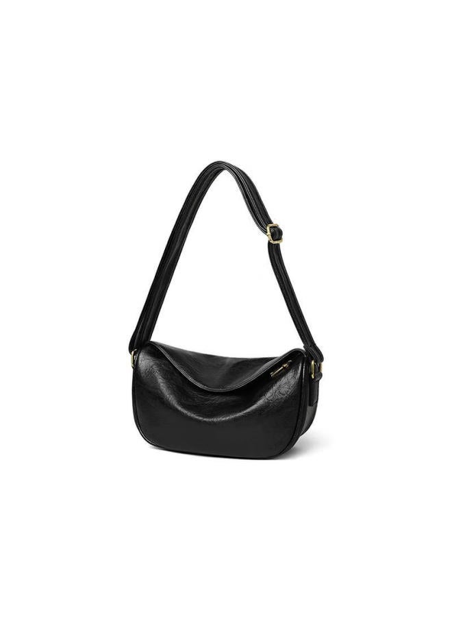 Viney Leather Handbag, Women's Luxury Dumpling Bag, Light Luxury Crossbody Shoulder Bag, Birthday And New Year Gift For Girlfriend - Image 3