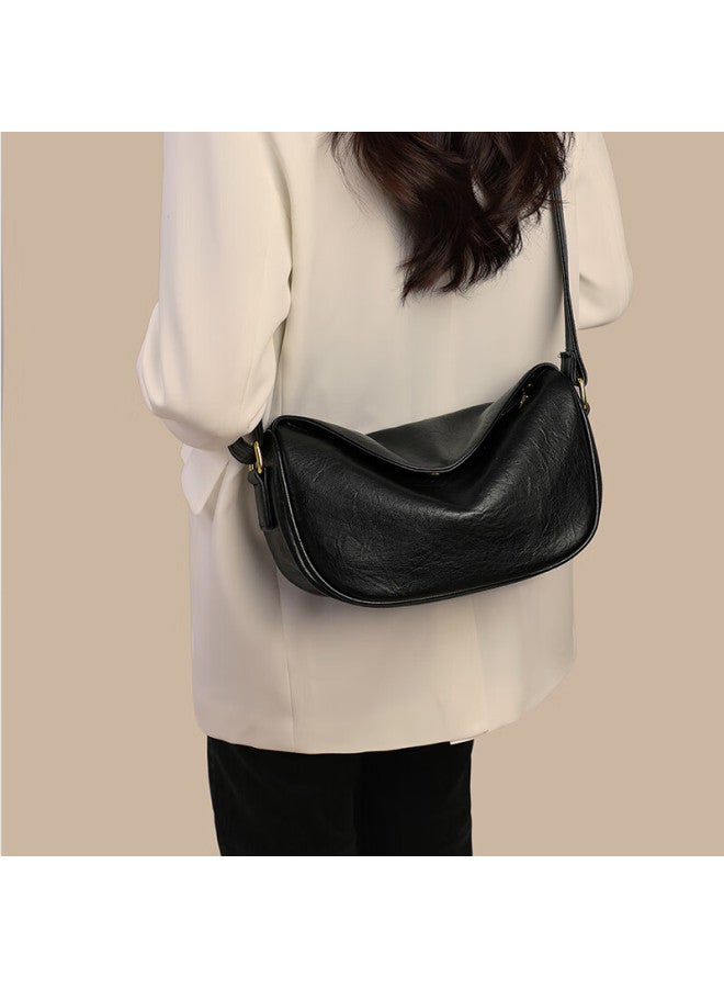 Viney Leather Handbag, Women's Luxury Dumpling Bag, Light Luxury Crossbody Shoulder Bag, Birthday And New Year Gift For Girlfriend - Image 1