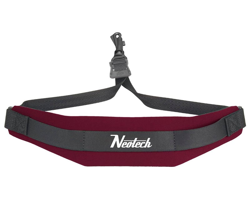 Neo Tech Neotech Saxophone Swivel Hook Neck Strap Soft Sax Padded for Alto Tenor Baritone Soprano – (Small, Wine) - Made in USA - Image 1
