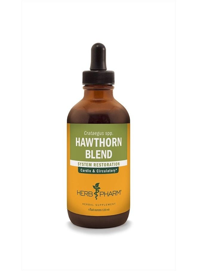 HERB PHARM - Hawthorn Blend Liquid Extract for Cardiovascular and Circulatory Support - 4 Ounce - Image 1