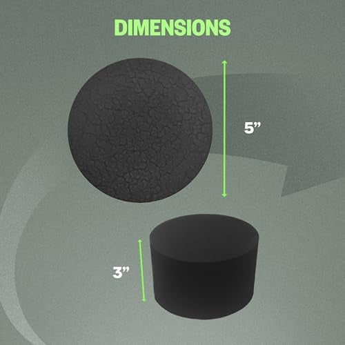 XCEL Floral Foam Blocks - Reusable, Weather Resistant Foam - Perfect for Fresh & Artificial Flower Arrangements, Crafts, Planter Boxes, Home Decor & More - 6-Pk, Black (5” x 3”, Round) - Image 5