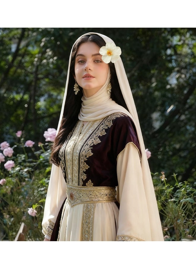 6 قطع مشابك شعر بزهور هاواي مشبك شعر بزهور صناعية، مشبك شعر بزهور الكركديه على الطراز البوهيمي، مناسب لحفلات الشاطئ في العطلات  إكسسوارات شعر بزهور استوائية للنساء والفتيات هدايا العطلات الزفاف - Image 4