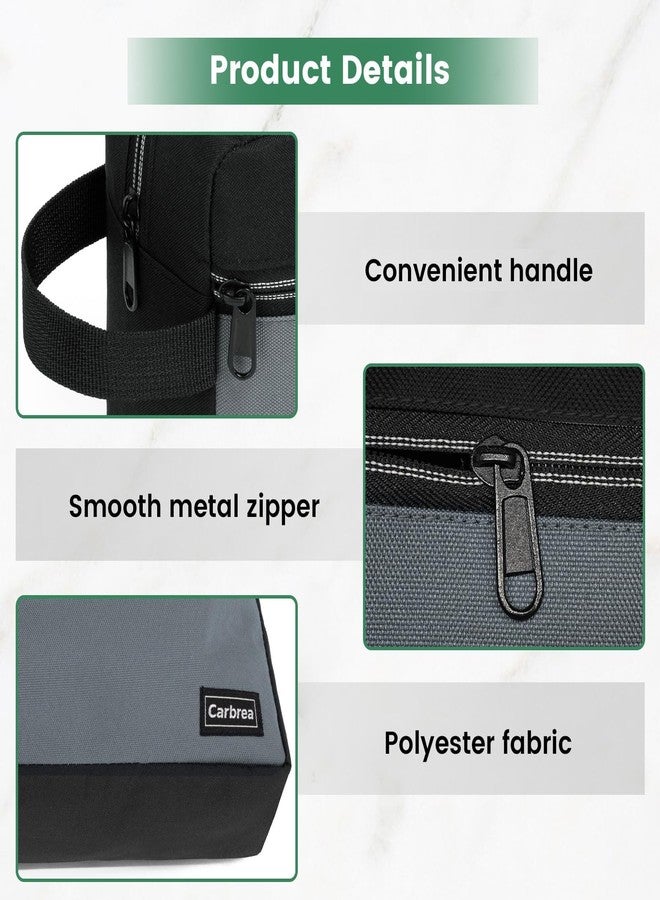 Carbrea Travel Toiletry Bag - Small Travel Bag for Toiletries, Accessories, Gifts, Black, Medium - Image 4