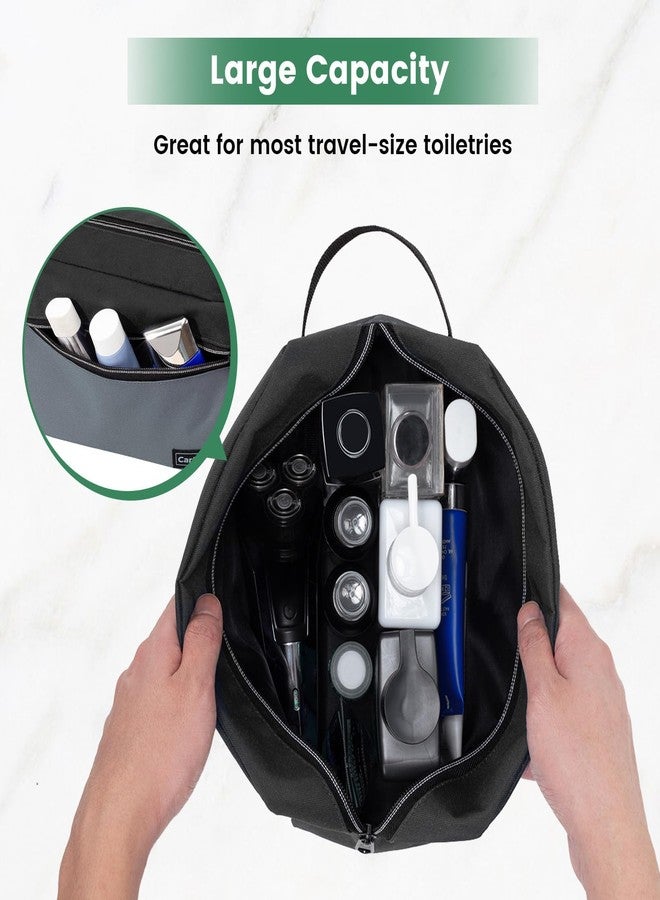 Carbrea Travel Toiletry Bag - Small Travel Bag for Toiletries, Accessories, Gifts, Black, Medium - Image 3