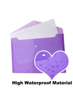 20 Pcs Plastic Waterproof Envelope File Folders, Document Bag With Snap Button, A4/Letter Size For Office-Purple - pzsku/Z3BD1D7F34E4B3A8F8F75Z/45/_/1731922308/8d37ce17-2cc4-4498-9e71-d3aa1d800070