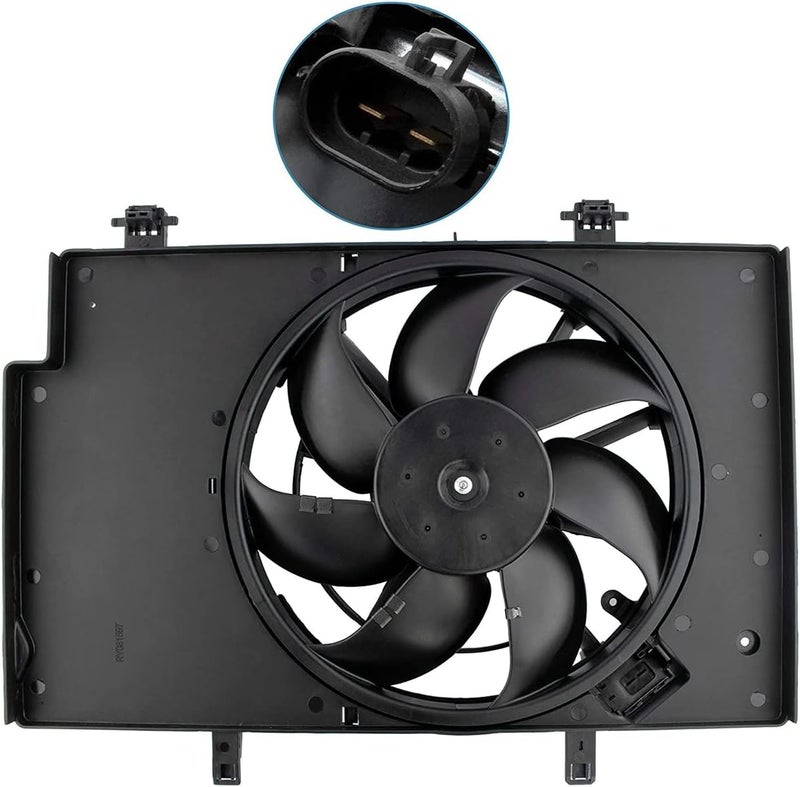 YMAUGP 621-503 Radiator Cooling Fan Assembly for Ford Fiesta 1.6L (2011-2018) - Image 2