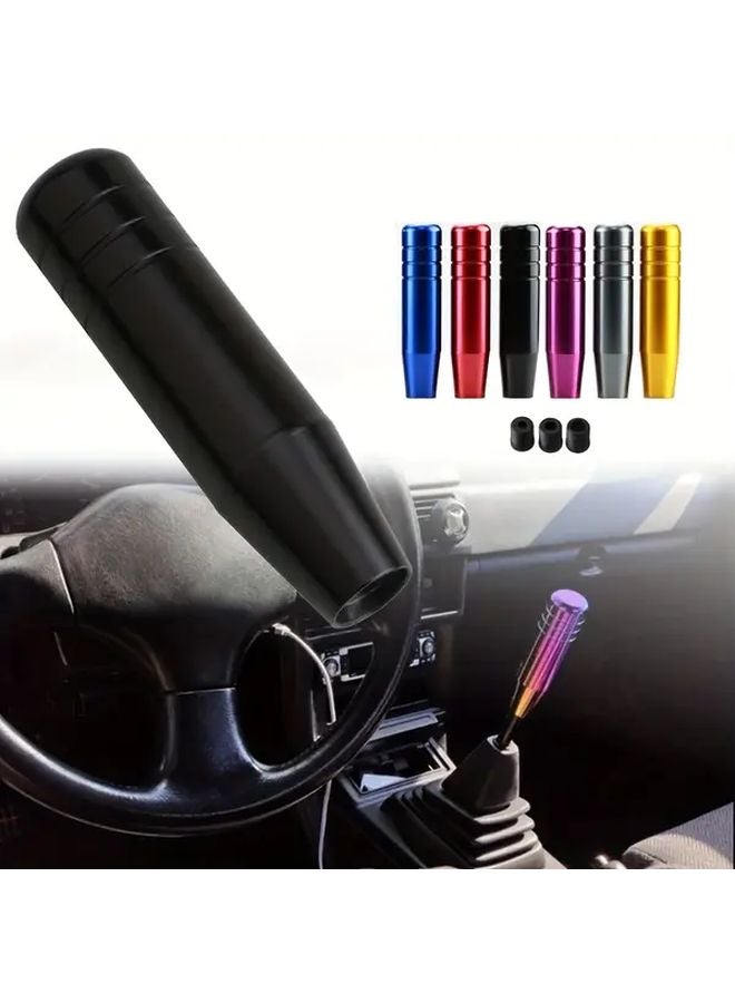 5 12 Inch Dazzling Aluminum Extended Shift Knob Handle 4Pcs For MT Manual Gear Lever - Image 5