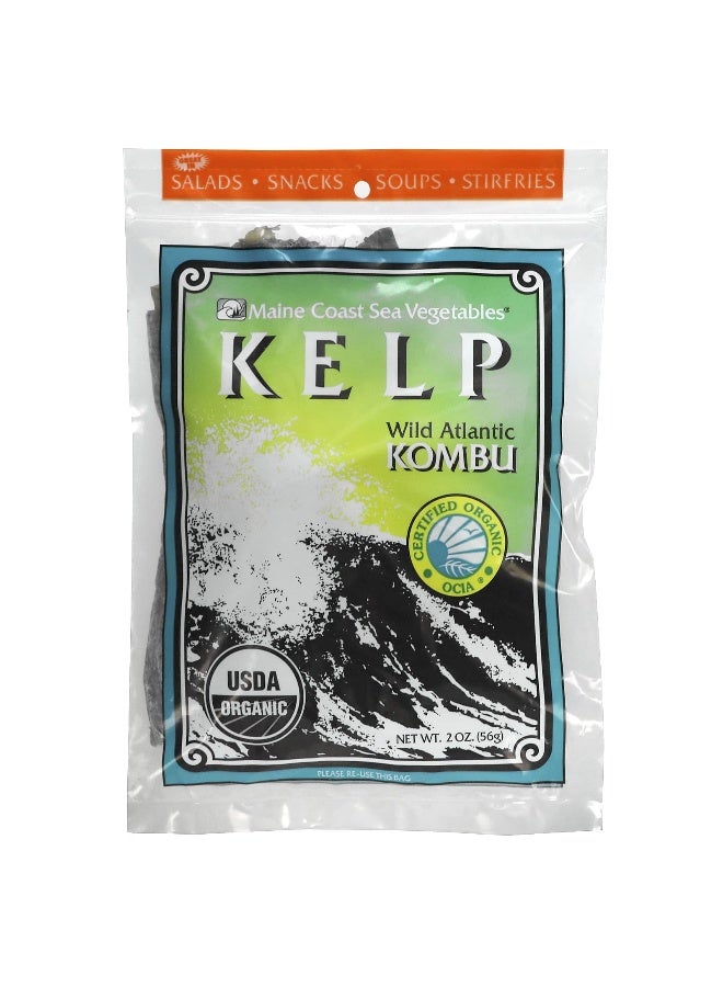 Maine Coast Sea Vegetables Maine Coast Sea Vegetables, Kelp, Wild Atlantic Kombu, 2 oz (56 g)  - Image 1