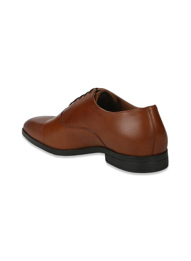 LOUIS PHILIPPE - Louis Philippe Men Formal Brown Leather Oxford - Image 1