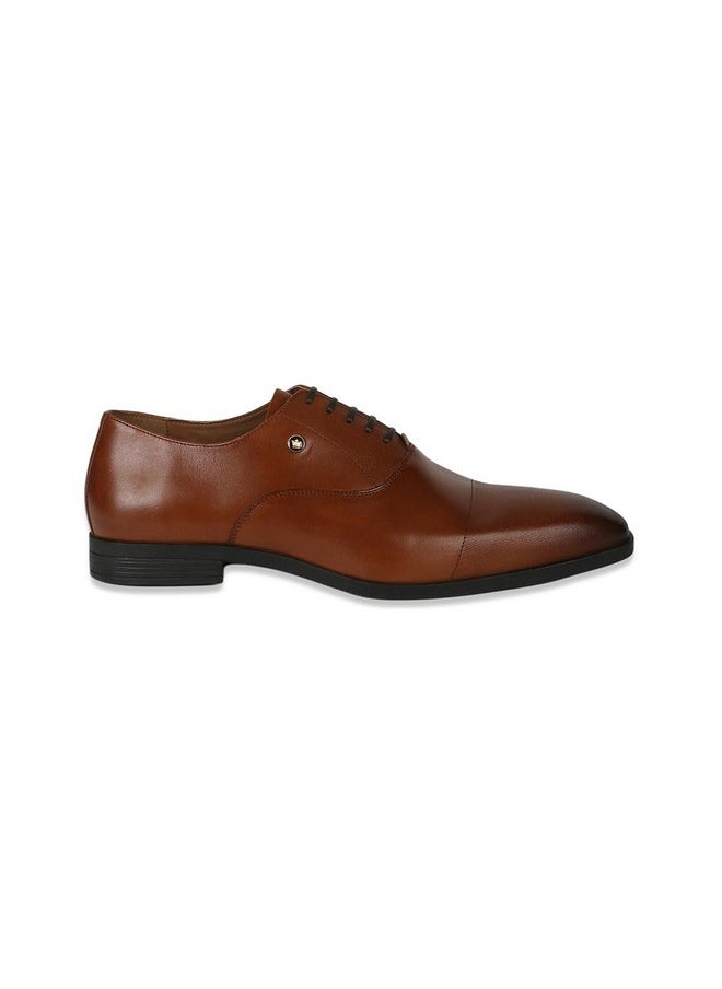 LOUIS PHILIPPE - Louis Philippe Men Formal Brown Leather Oxford - Image 1