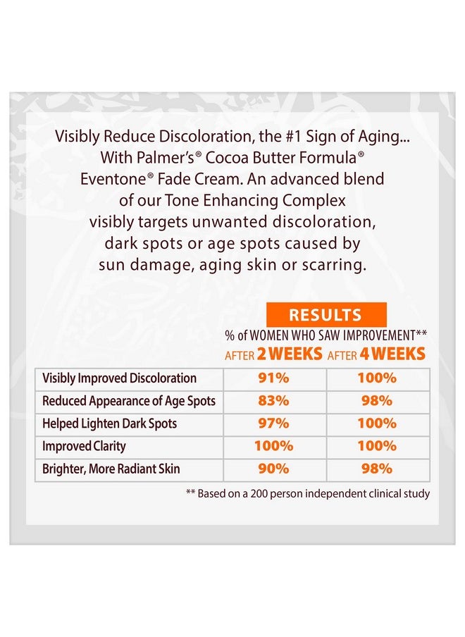 PALMER'S - Palmer's Cocoa Butter Formula Eventone Fade Cream, Anti-Dark Spot Fade Cream with Vitamin E and Niacinamide, Helps Reduce Dark Spots & Age Spots, 2.7 Ounce - Image 1