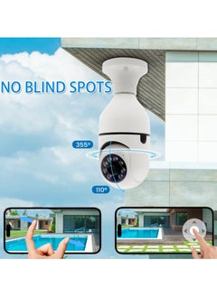 SANMUGEED 1080P Light Bulb Security Camera, E27 Wireless WiFi, 360° Rotation with Motion Detection, Night Vision & Two - Way Audio for Indoor/Outdoor Home & Business Surveillance  - Image 3