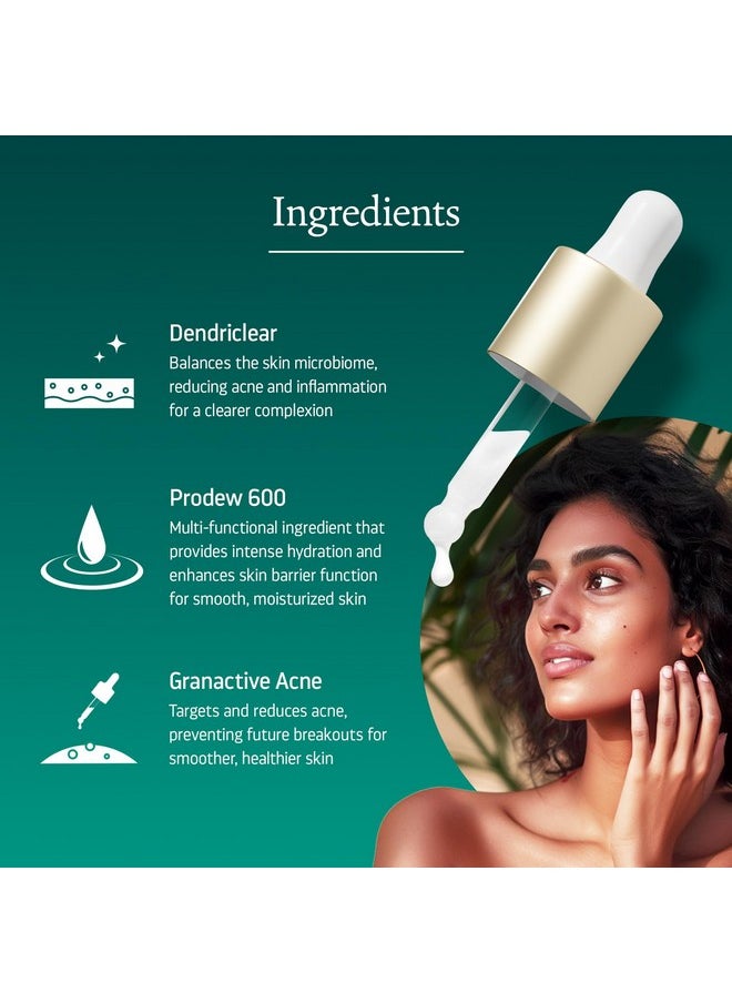 Indulgeo ESSENTIALS Heads Off - Anti Acne Face Serum For Glowing Skin | Lightweight, Reduces Comedones, Acne, Whiteheads, And Blackheads | Provide Clear & Hydrated Skin For Men & Women | 6Ml  - Image 1