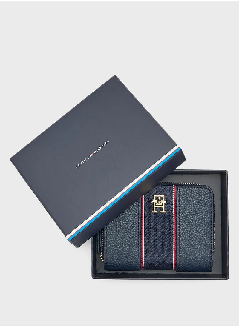 تومي هيلفيغر Monogram Zip Over Wallet