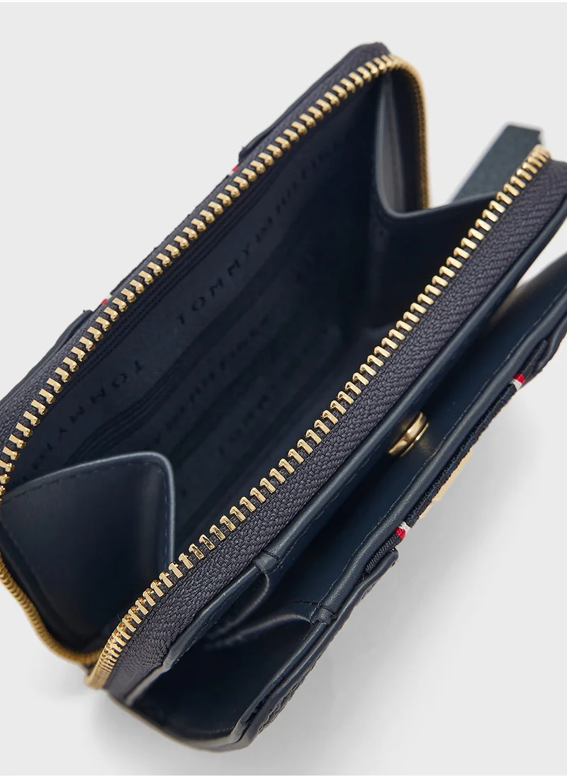 تومي هيلفيغر Monogram Zip Over Wallet