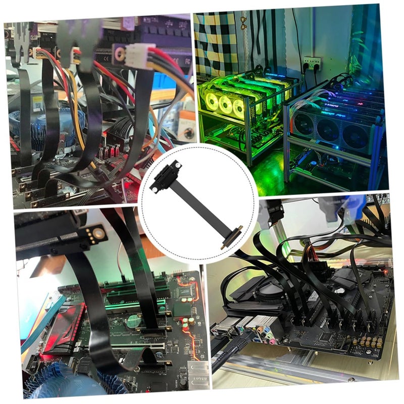 كابل تمديد PCIe Riser لتوسيع بطاقات الرسومات 30X6X1CM عالي السرعة وأداء مستقر - Image 3