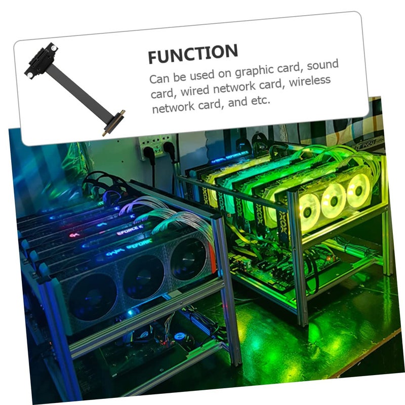 كابل تمديد PCIe Riser لتوسيع بطاقات الرسومات 30X6X1CM عالي السرعة وأداء مستقر - Image 4