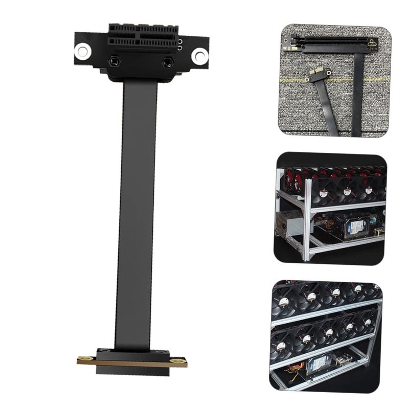 كابل تمديد PCIe Riser لتوسيع بطاقات الرسومات 30X6X1CM عالي السرعة وأداء مستقر - Image 5