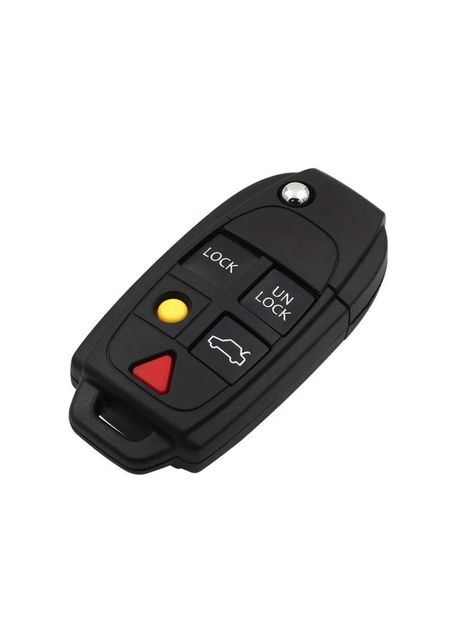 Replacement Remote Key Fob 5 Buttons ABS Flip Shell Case Folding Smart Car Key Housing With Uncut Blade Compatible With Volvo S80 S60 V70 XC70 XC90 2004 2011 - Image 5