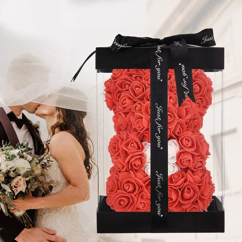 g2g_craftsupplies Gladtogift Birthday Gifts for Girlfriend Wife Women Love Marriage Wife Red Rose Flower Teddy Bear Valentine Gift for GirlfriendCute Unique Birthday Gift Wife Special LoveBest Gifts - Image 4