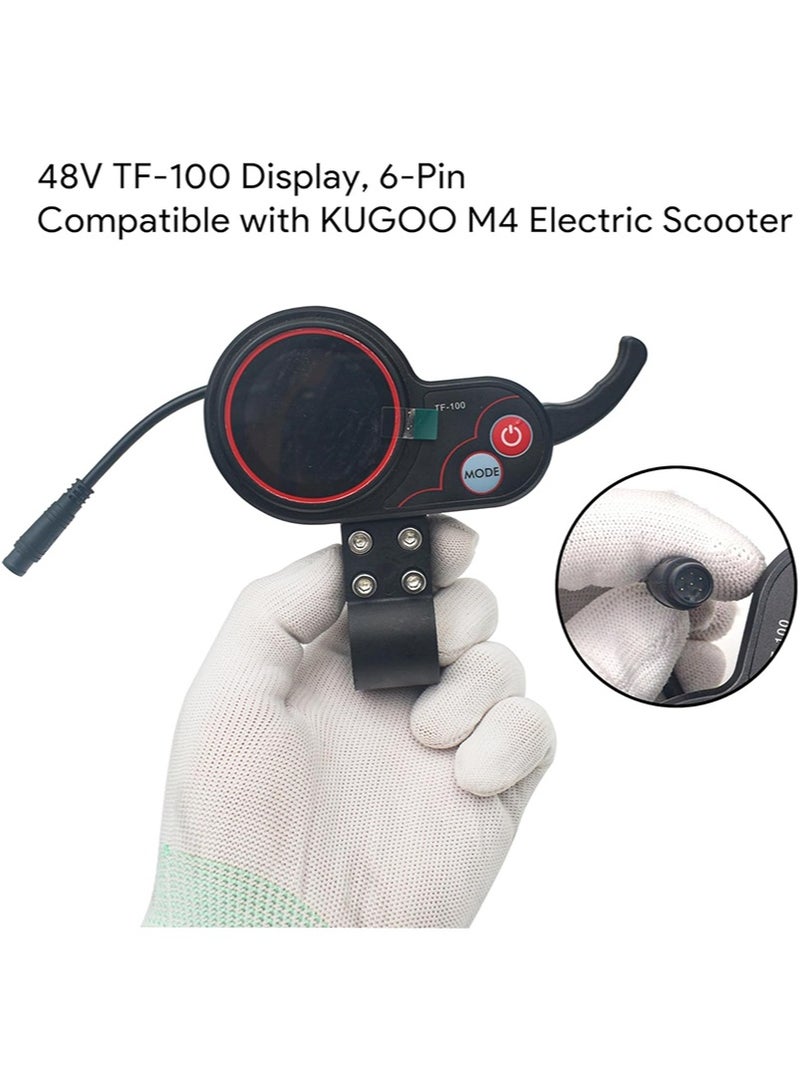 Aikanbo 48V 6 Pin Electric Scooter Controller with LCD Display，Speed Gears，and Power Modes，Compatible with KUGOO M4 Electric Scooter - Image 2