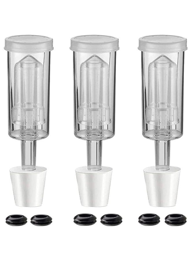 3-Piece Air Locks With Silicone Stopper for Fermentation  - Image 1
