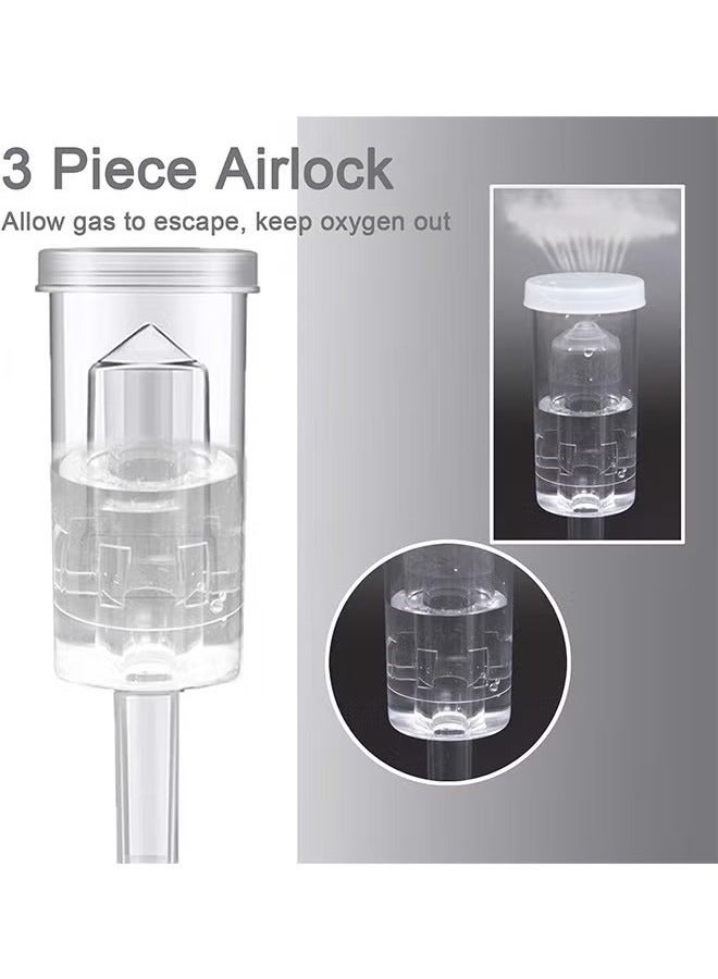 3-Piece Air Locks With Silicone Stopper for Fermentation  - Image 2