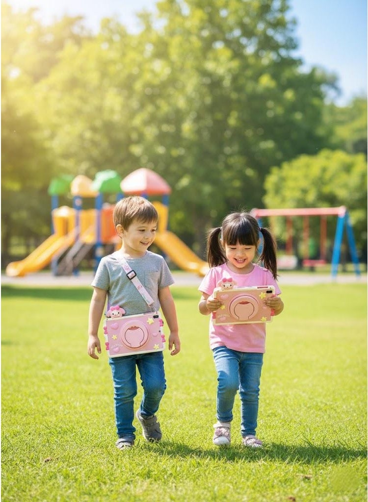 Cartoon protector for iPad 10.2 inch 7th 8th 9th generation(2019/2020/2021), with 360° Rotating Stand, Portable iPad protective Case, Cute Cartoon Shockproof Tablet Case with Stand, Cute iPad protector for Girl and kids - Image 5