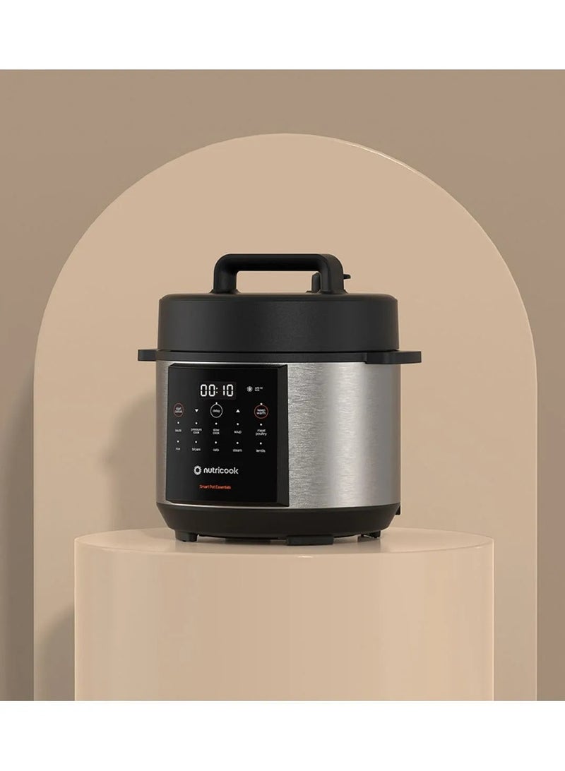 نيوتري كوك Nutricook Smart Pot Essentials 4L Electric Cooker – Multi-Functional, 900W Energy Efficient Instant Cooking with One-Touch Programs, Pressure Cooker, Rice, Slow Cook, Steam & More – Compact Design - Image 3