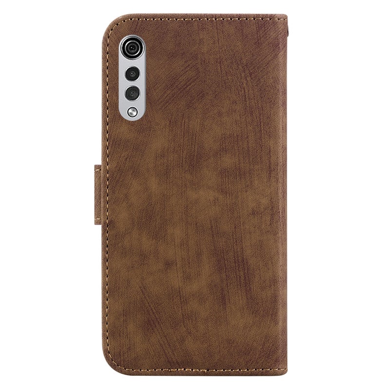 HuHa Case Cover For LG Velvet 4G / 5G / G9 Little Tiger Embossed Leather Phone Case(Brown) - Image 3