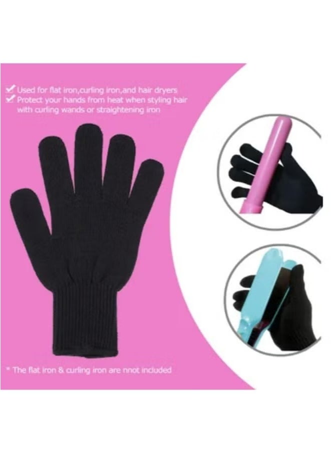 Generic 3 Pairs Professional Heat Resistant Glove Black  - Image 2