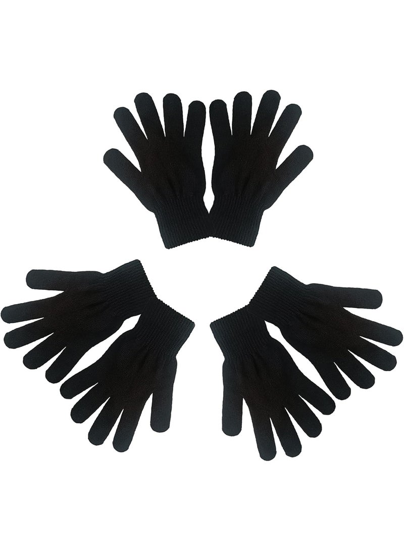 Generic 3 Pairs Professional Heat Resistant Glove Black  - Image 1