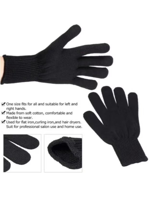 Generic 3 Pairs Professional Heat Resistant Glove Black  - Image 3