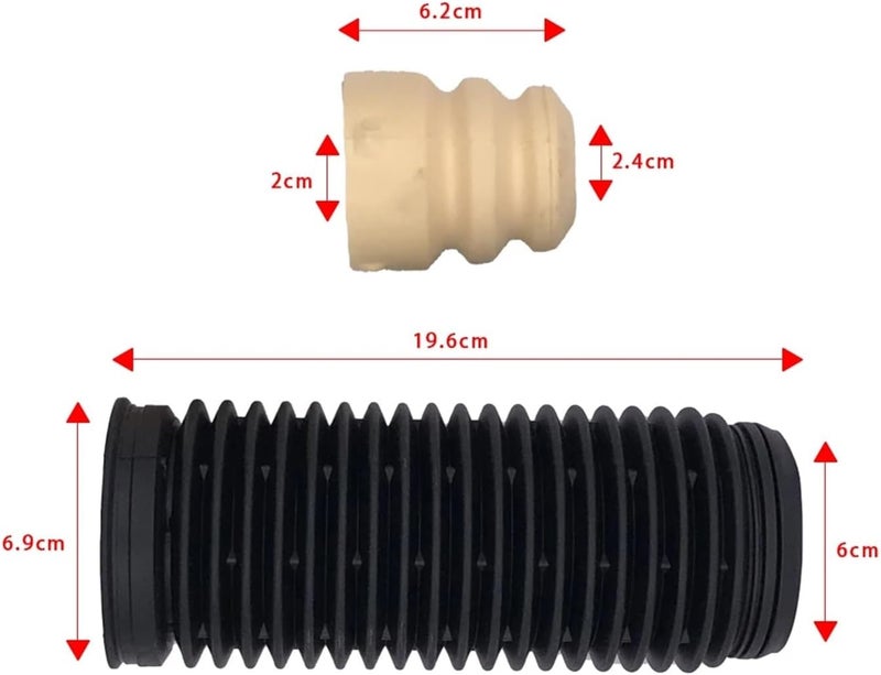 Vuzmode Car Front Shock Absorber Buffer Rubber Boot Set - Image 2
