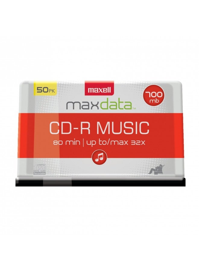 Maxell Maxell Cd-R Music Spindle, Audio Only, Blank Media, 50-Pack(625156) - Image 4
