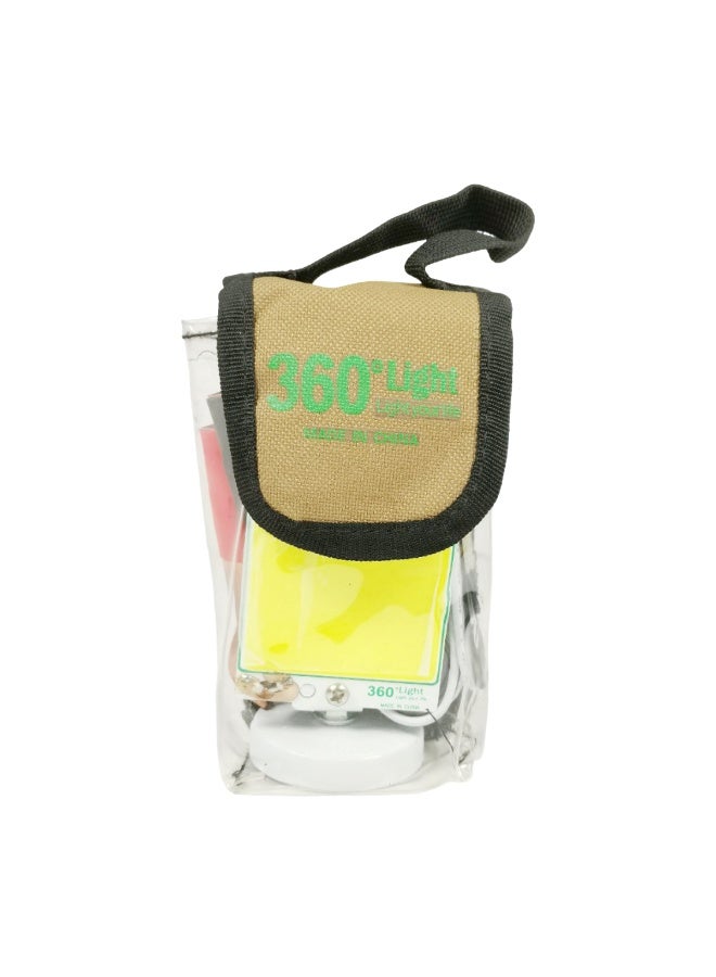 360 ديجري لايت مصباح عمل LED COB بقوة 80 وات مع قاعدة مغناطيسية قوية، لوحة إضاءة 360 درجة، مصباح طوارئ يعمل ببطارية السيارة 12 فولت، مقاوم للماء IP67، مصباح إصلاح محمول للتخييم، المرآب، العمل في الهواء الطلق، الصيد، الإصلاح الليلي، الاستخدام المنزلي - Image 2