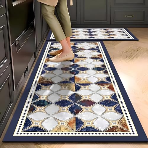 Royser Anti-Slip Kitchen Floor Mat Runner | Washable Cushion Rug for Home, Cooking & Standing Comfort | Soft Non-Skid Water Absorbent Carpet for Kitchen, Hallway & Entryway Home Décor - Image 1