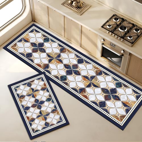 Royser Anti-Slip Kitchen Floor Mat Runner | Washable Cushion Rug for Home, Cooking & Standing Comfort | Soft Non-Skid Water Absorbent Carpet for Kitchen, Hallway & Entryway Home Décor - Image 3