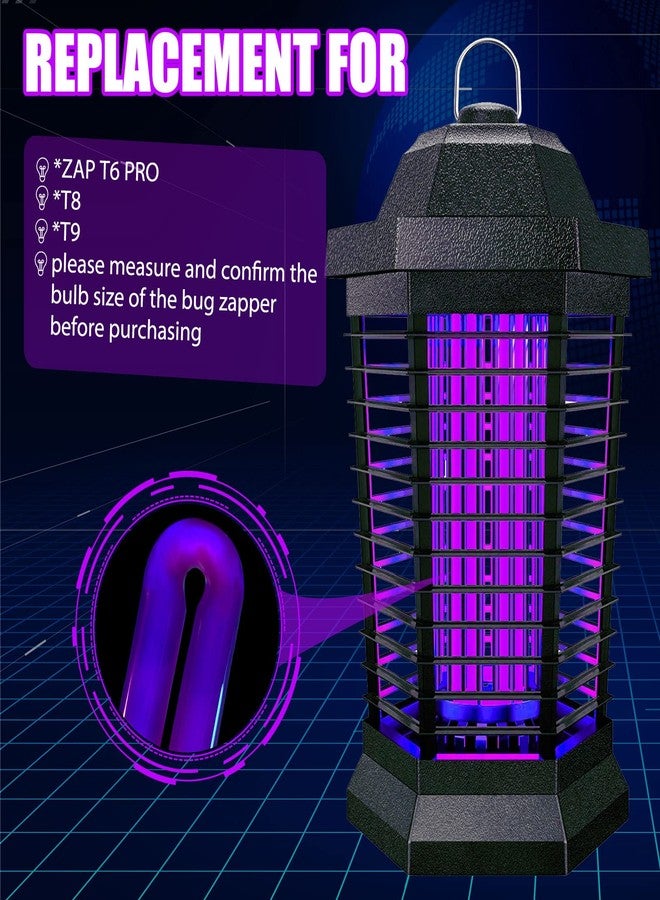 Kittmip Zapper Light Bug Zapper Replacement Bulbs Insect Attracting Lamp FUL15W BL U Shaped Twin Tube Fluorescent UV Lamp 7.56 x 1.80 x 0.93 inch (Black,2 Pieces) - Image 4