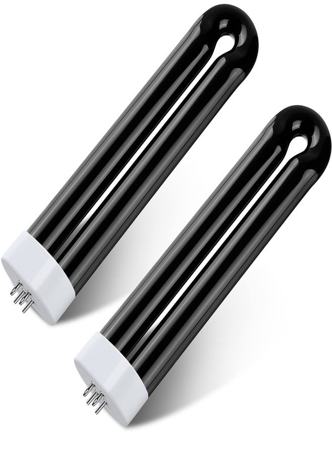 Kittmip Zapper Light Bug Zapper Replacement Bulbs Insect Attracting Lamp FUL15W BL U Shaped Twin Tube Fluorescent UV Lamp 7.56 x 1.80 x 0.93 inch (Black,2 Pieces) - Image 1