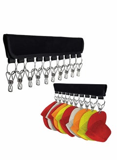 Cap Storage Rack, 10 Baseball Cap Rack Walls, Hat Rack, Cupboard Storage Box Suitable for Hangers, Replace Your Hanger With a Cap Storage Rack (2 Pieces)