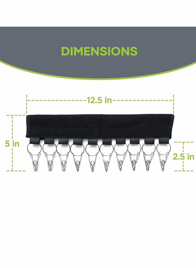 KASTWAVE - Cap Storage Rack, 10 Baseball Cap Rack Walls, Hat Rack, Cupboard Storage Box Suitable for Hangers, Replace Your Hanger With a Cap Storage Rack (2 Pieces) - Image 1