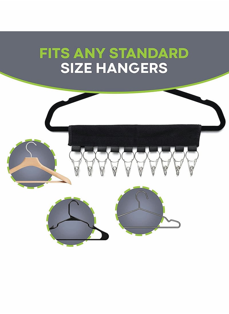 KASTWAVE - Cap Storage Rack, 10 Baseball Cap Rack Walls, Hat Rack, Cupboard Storage Box Suitable for Hangers, Replace Your Hanger With a Cap Storage Rack (2 Pieces) - Image 1