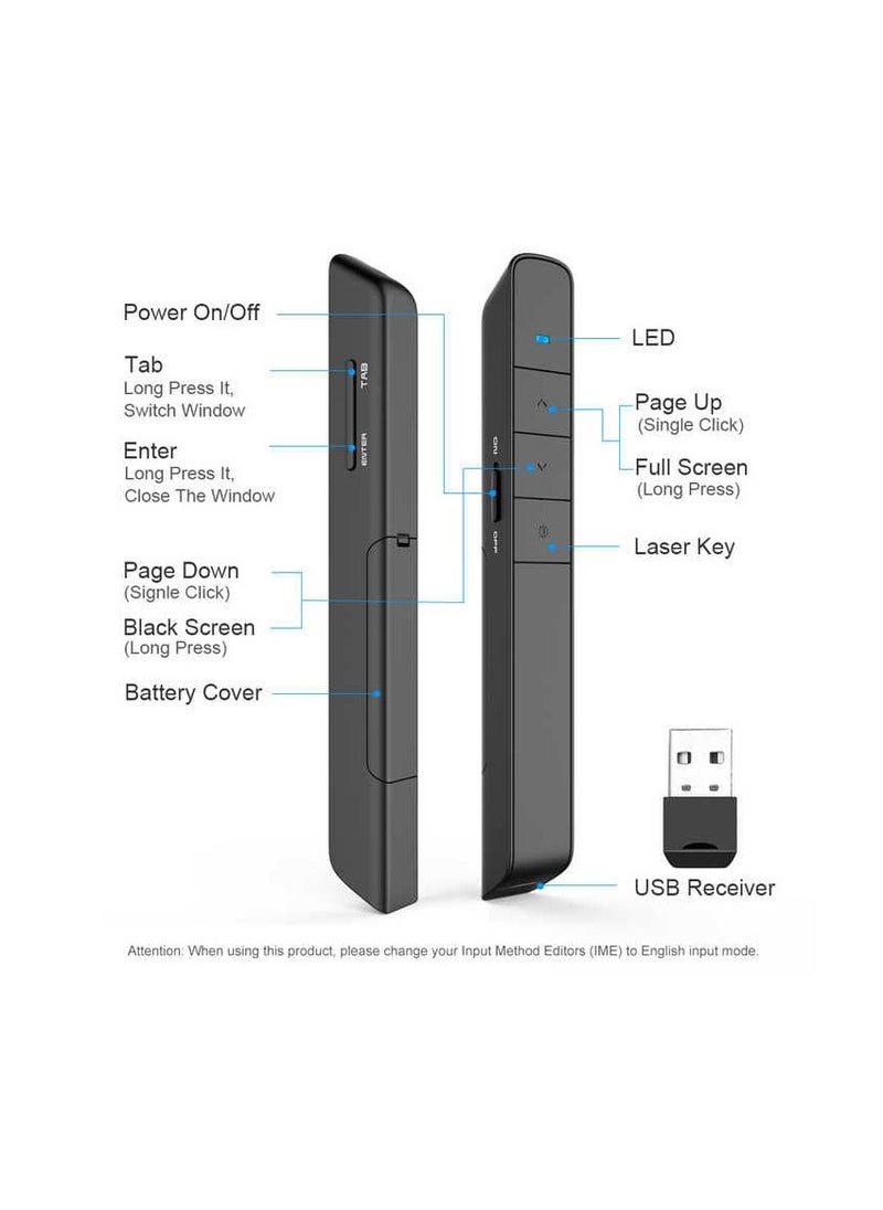 M&G - M&G Chenguang Red laser pen Wireless Presentation Pointers - 1pcs - No:ADG989J3 - Image 1