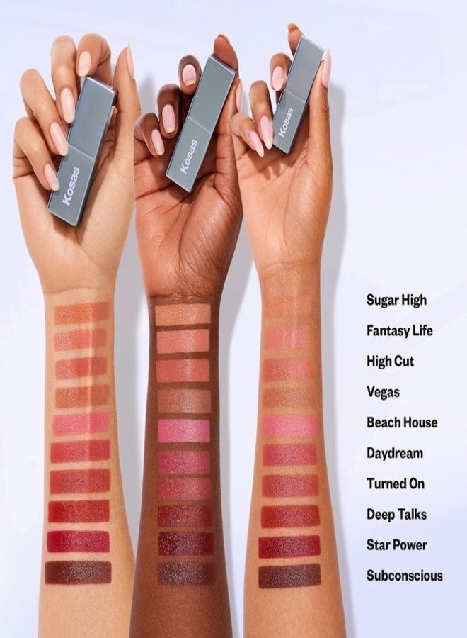 Kosas Weightless Satin Lip Color - Daydream - Cool Pink Moisturizing Lipstick, 4g