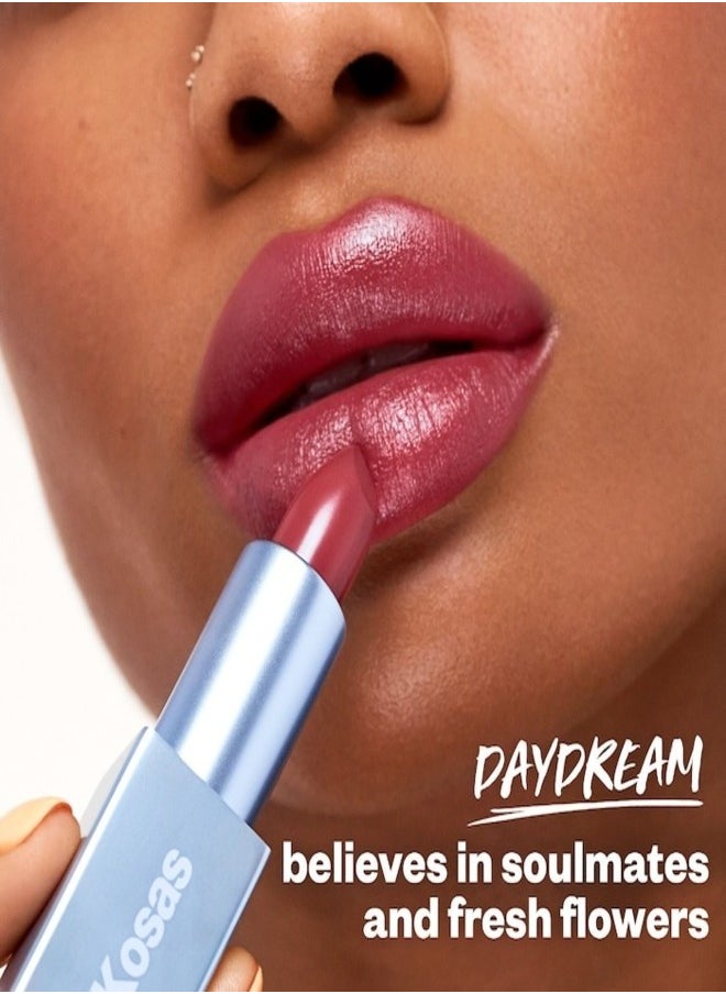 Kosas Kosas Weightless Satin Lip Color - Daydream - Cool Pink Moisturizing Lipstick, 4g  - Image 2