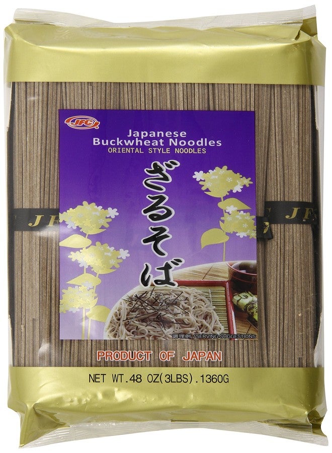JFC Japanese Buck Wheat Noodle Zaru Soba, 3 Lbs /1360g - Image 1