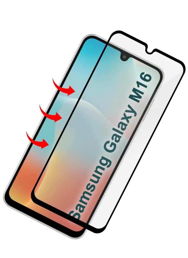 ELTRAZONE Samsung Galaxy M16 Screen Protector Full Coverage 9H Tempered Glass 3-Pack HD Clarity Anti-Fingerprint Edge-to-Edge Fit For Samsung Galaxy M16 6.7-inch - Image 2