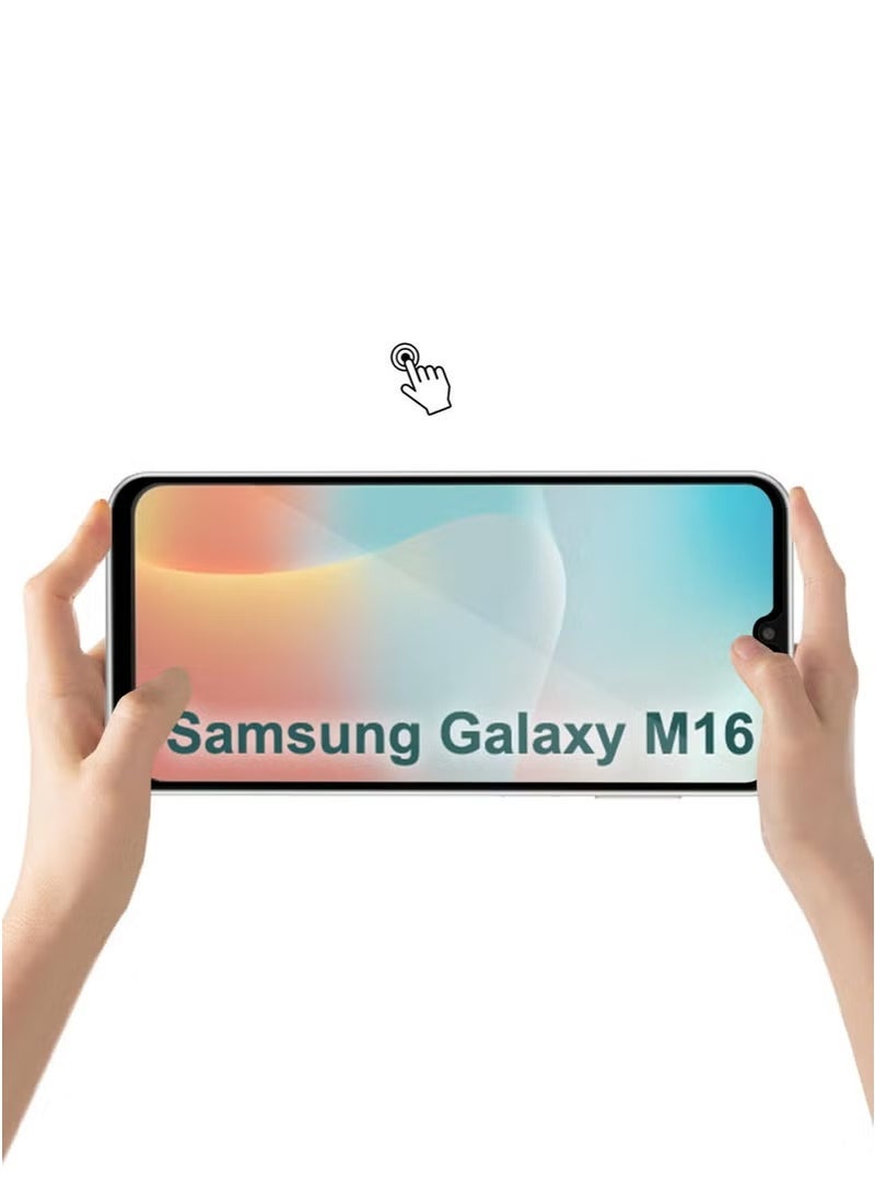 ELTRAZONE Samsung Galaxy M16 Screen Protector Full Coverage 9H Tempered Glass 3-Pack HD Clarity Anti-Fingerprint Edge-to-Edge Fit For Samsung Galaxy M16 6.7-inch - Image 4